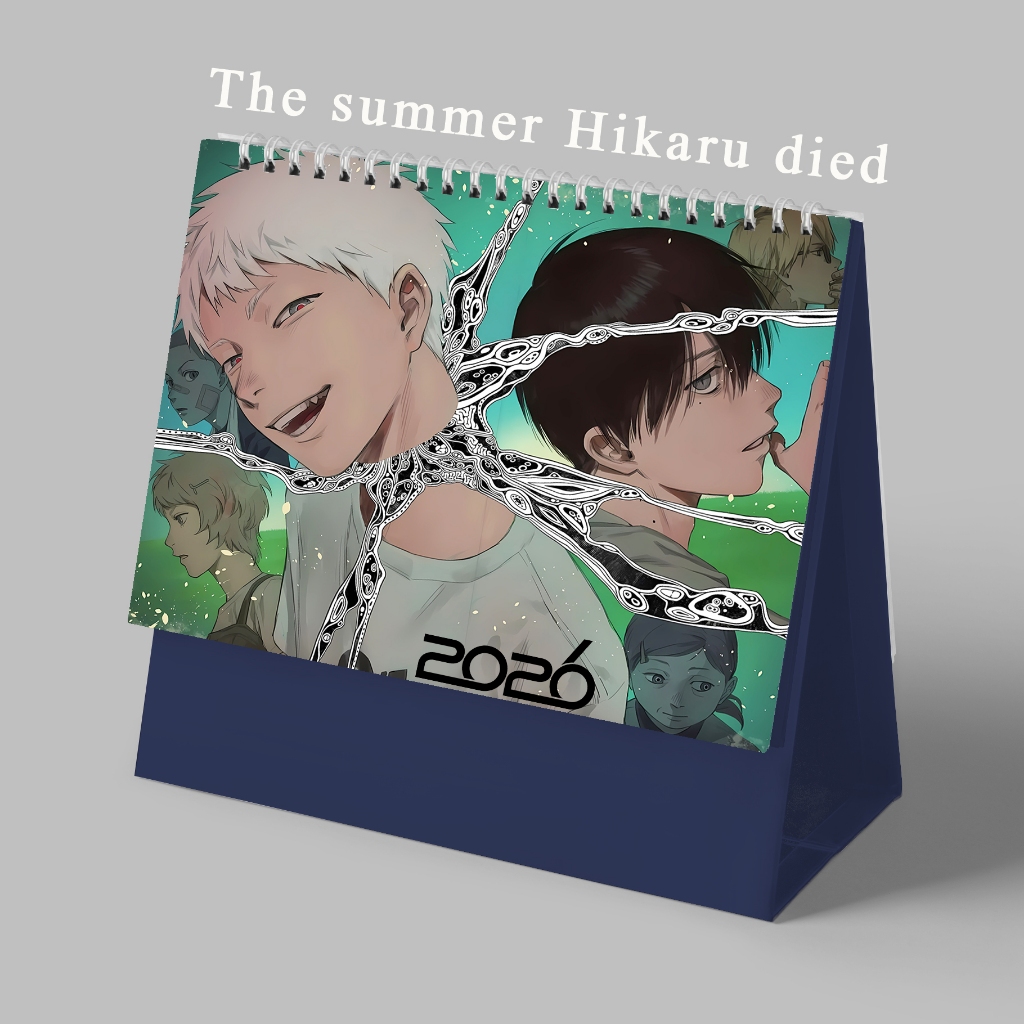 (2026) Lịch để bàn IN HÌNH THE SUMMER HIKARU DIED Hikaru ga Shinda Natsu anime chibi CHỮ NHẬT NGANG 