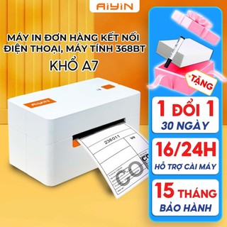  Máy In Nhiệt Bluetooth AYIN 368BT In Khổ A7 Máy In Đơn Hàng,Tem Vận Chuyển Kết Nối Điện Thoại Và Máy Tính - BH 15 Tháng 