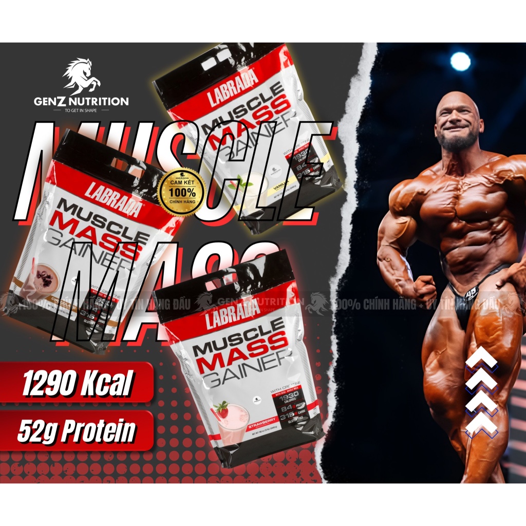 LABRADA MUSCLE MASS GAINER – TĂNG CÂN, TĂNG CƠ HIỆU QUẢ