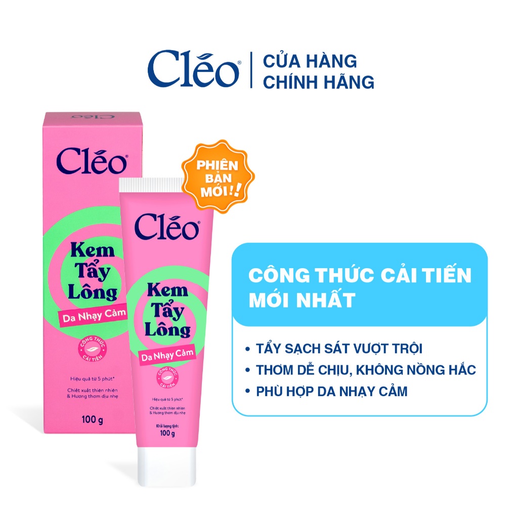 [LIVE] Kem Tẩy Lông Nách, Tẩy Lông Tay Chân Cleo,Tẩy Lông Sạch Sát, Không Kích Ứng 100g | BigBuy360 - bigbuy360.vn