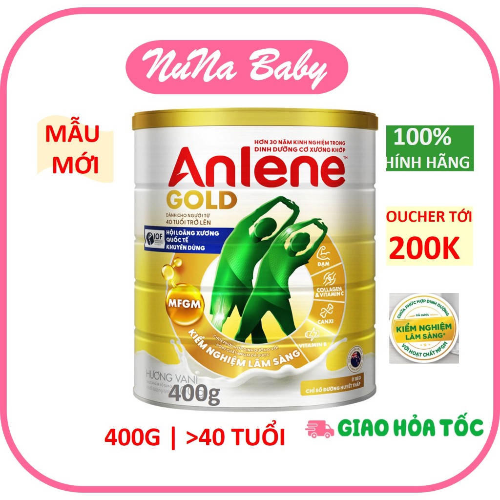 Sữa bột Anlene Gold 5X Hương Vani 400g /800g