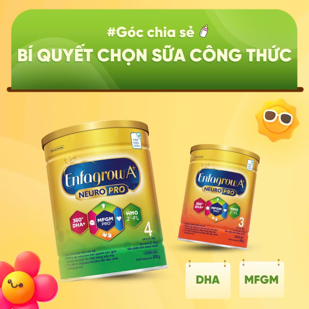 Sữa Công Thức Enfamil A+ và Enfagrow A+ Dinh Dưỡng Trong Lon 800g