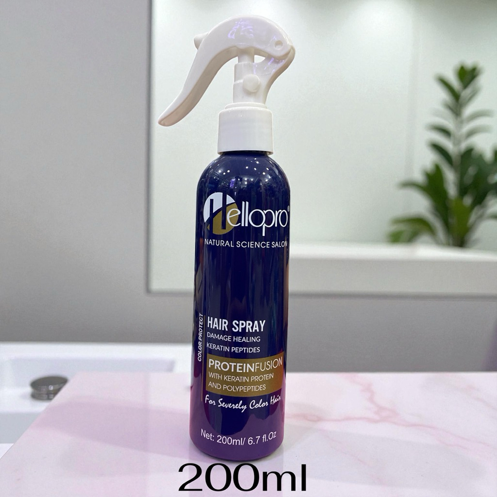 Xịt dưỡng tóc Hellopro  HAiR SPRAY COLOR PROTECT  200ml