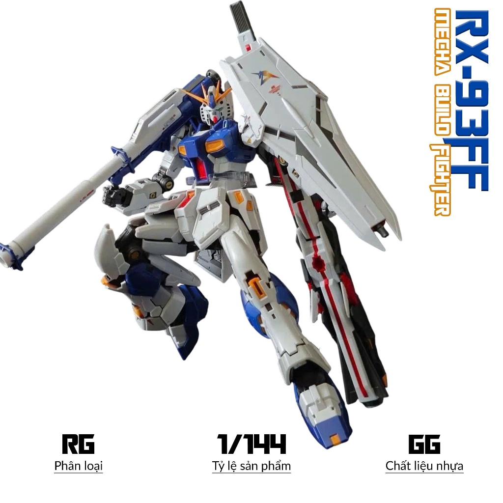 Mô hình RG RX-93FF Nu side F, 1/144 Mecha, Đồ chơi lắp ráp nhựa