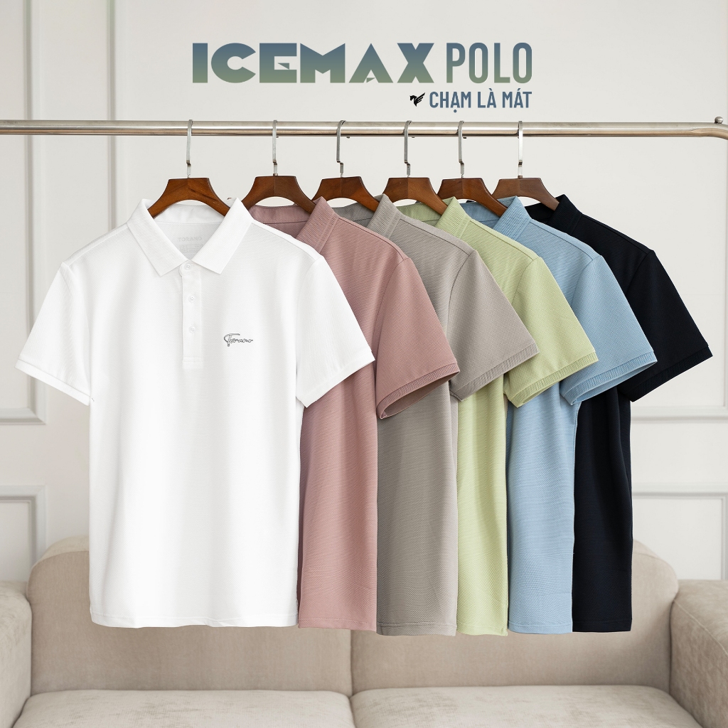 [LUXURY ITEM] Áo polo nam TORANO SPANDEX POLO trơn in logo ngực chống nhăn, thấm hút tốt, chống phai màu GSTP843 | BigBuy360 - bigbuy360.vn