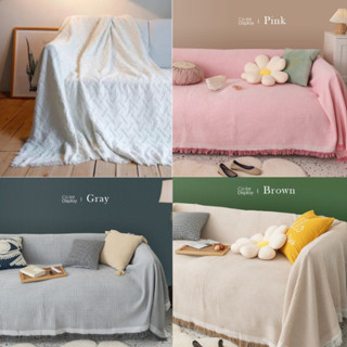  Khăn trải bàn phủ sofa phối ren họa tiết trang trí nhà cửa dùng trải bàn trang trí khăn picnic 