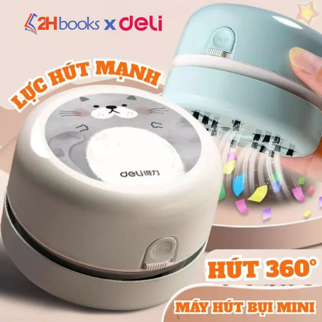 Máy Hút Bụi Bàn Học Deli