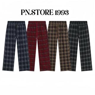  Quần Sọc Caro Ống Rộng Nam Nữ PN Store Vải Dạ Nhung Dầy Dặn Cá Tính Thời Trang CARO 