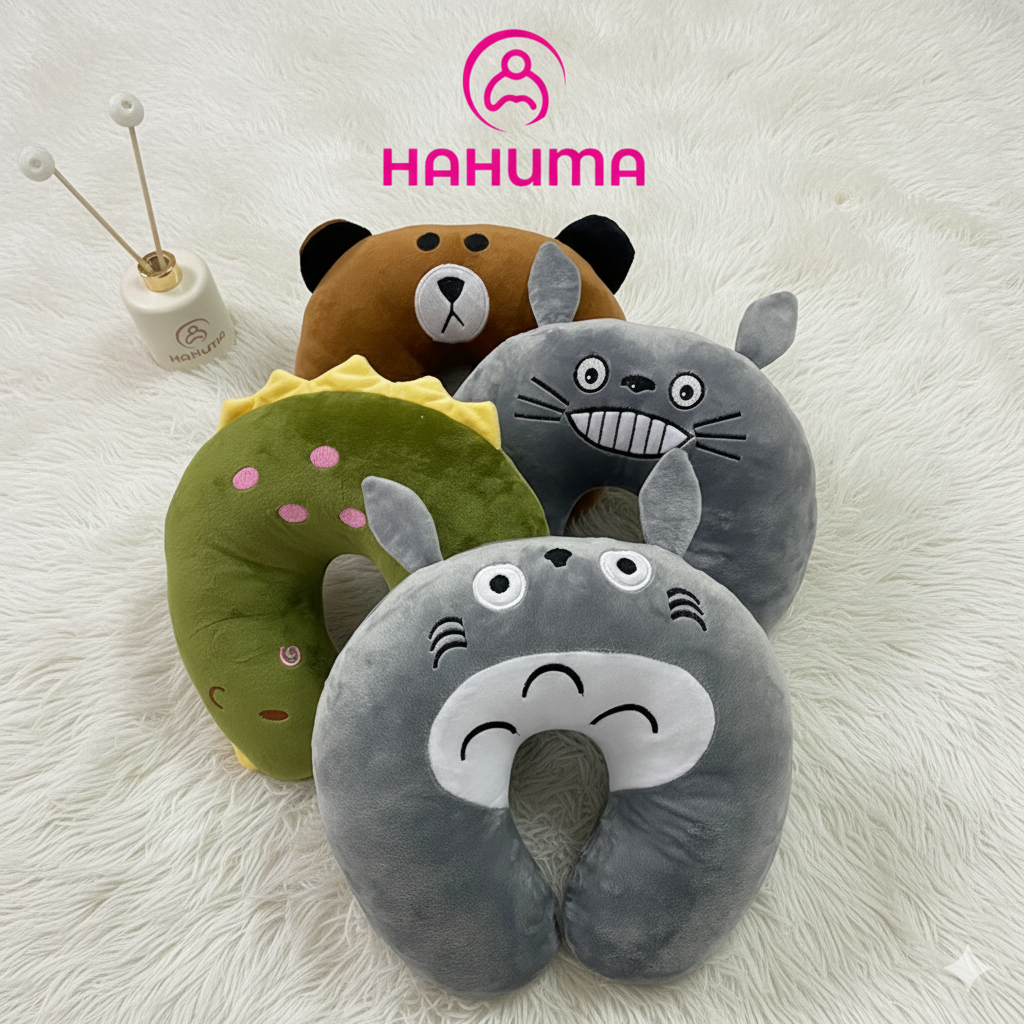 Gối Chữ U Kê Cổ Ngủ Văn Phòng, Đi Máy Bay, Ngồi Ô Tô – Chống Mỏi Cổ Siêu Êm