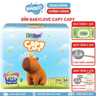  BỈM BABY LOVE CAPY CAPY size M56- L52-Xl 48- XXL44- XXXL34- XXXXL30 - 5XL26 - MOMMY! 
