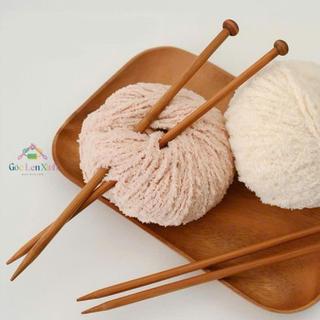 Que Đan Tre 36cm 1 Đầu Tròn - Kim Đan Tre Dụng Cụ Đan Len Handmade DIY (4mm / 5mm / 6mm / 7cm)