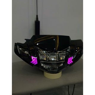 Zinpat Đầu đèn 2 tầng Sirius HT_V1 cho xe Sirius 50-110 tặng giắc và bóng demi 1 màu phù hợp ốp sihello thắng đĩa