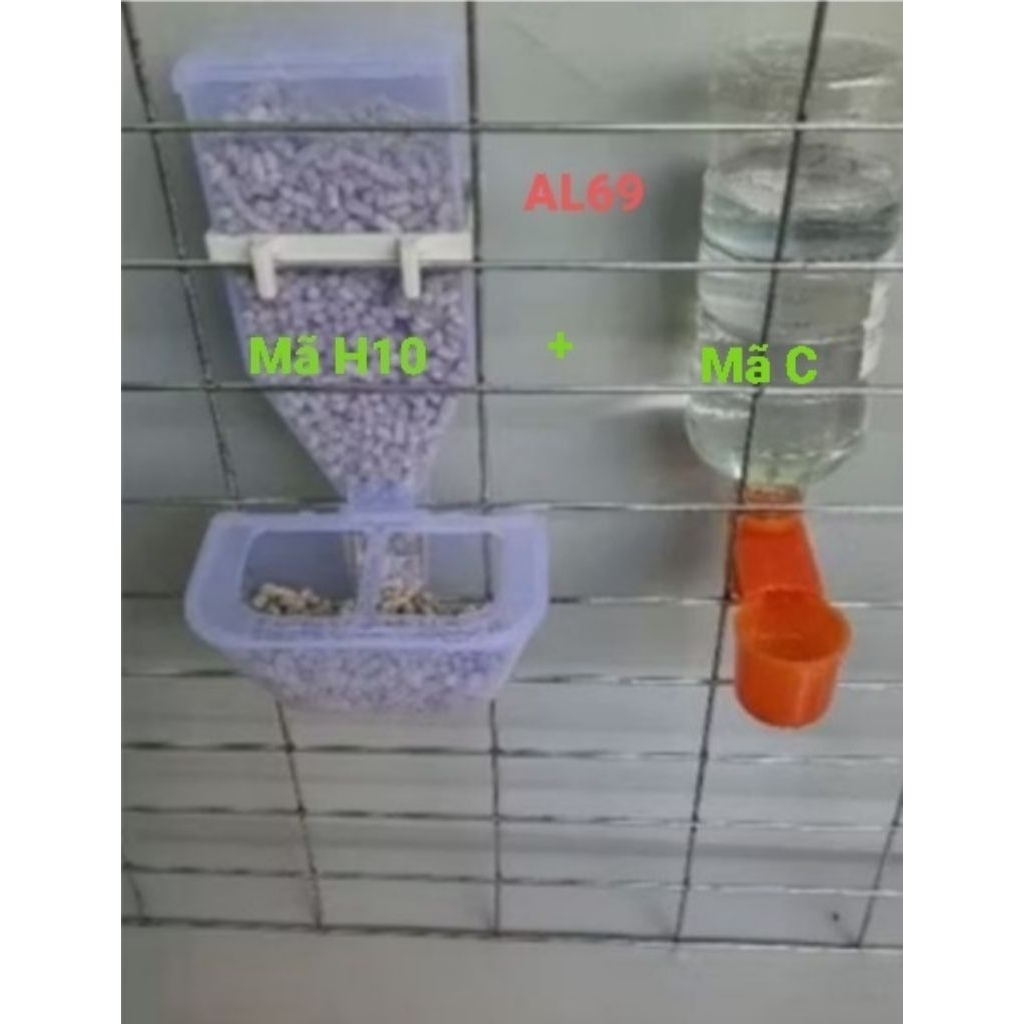 Máng ăn đôi+Máng uống tự động 46k/1 bộ