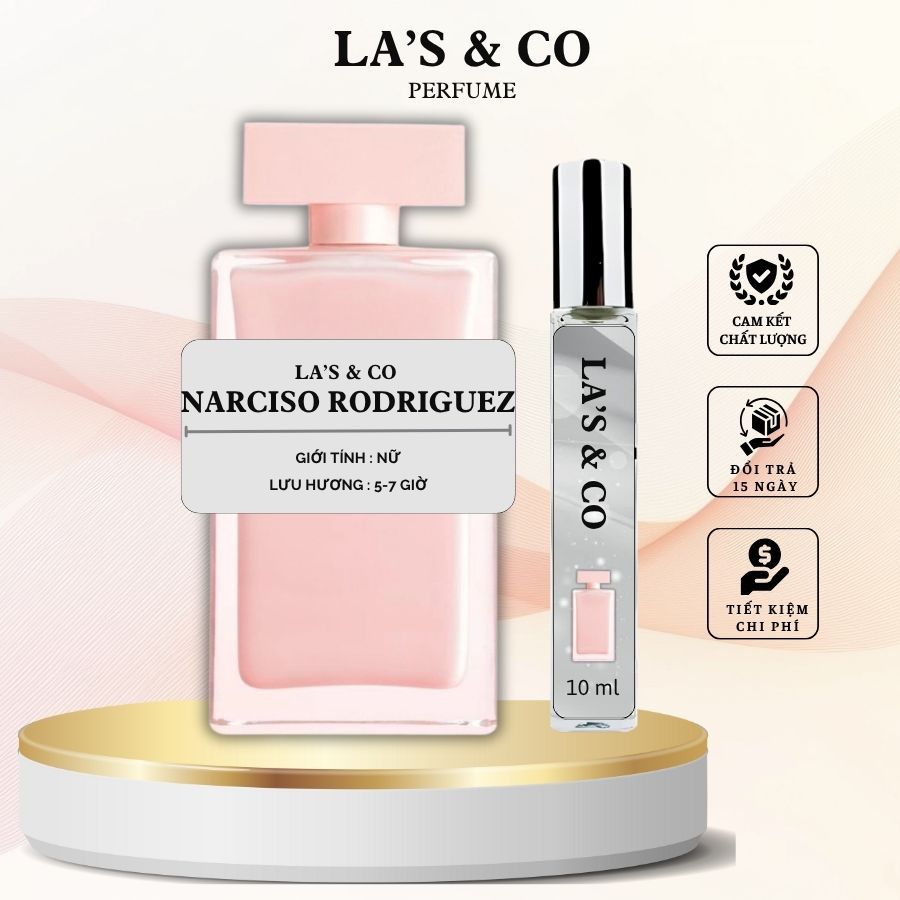 Nước hoa nữ chính hãng LA'S & CO GEN Z Nar Hồng - Phong cách quyến rũ, tiểu thư, kiêu kỳ