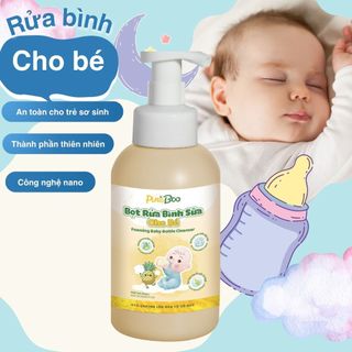 Nước rửa bình sữa tạo bọt  FUWA3E PINEBOO chiết xuất tự nhiên an toàn cho bé