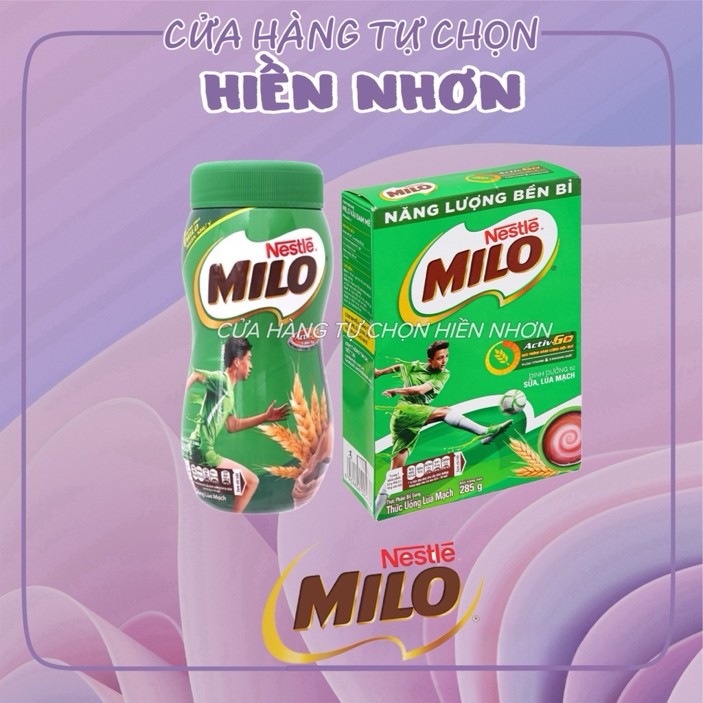 [Tết 2026] Bột thức uống lúa mạch Milo Active Go hũ 400g/ 285g
