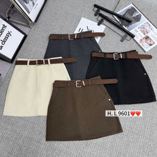  CHÂN VÁY DẠ DÁNG A KÈM ĐAI DÀI 39cm HÀNG QCL1 MS209601 