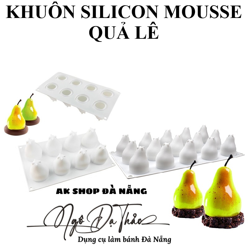 Khuôn sillicone bánh lạnh mousse QUẢ LÊ ( DANANGBAKINGTOOL 2504.012)