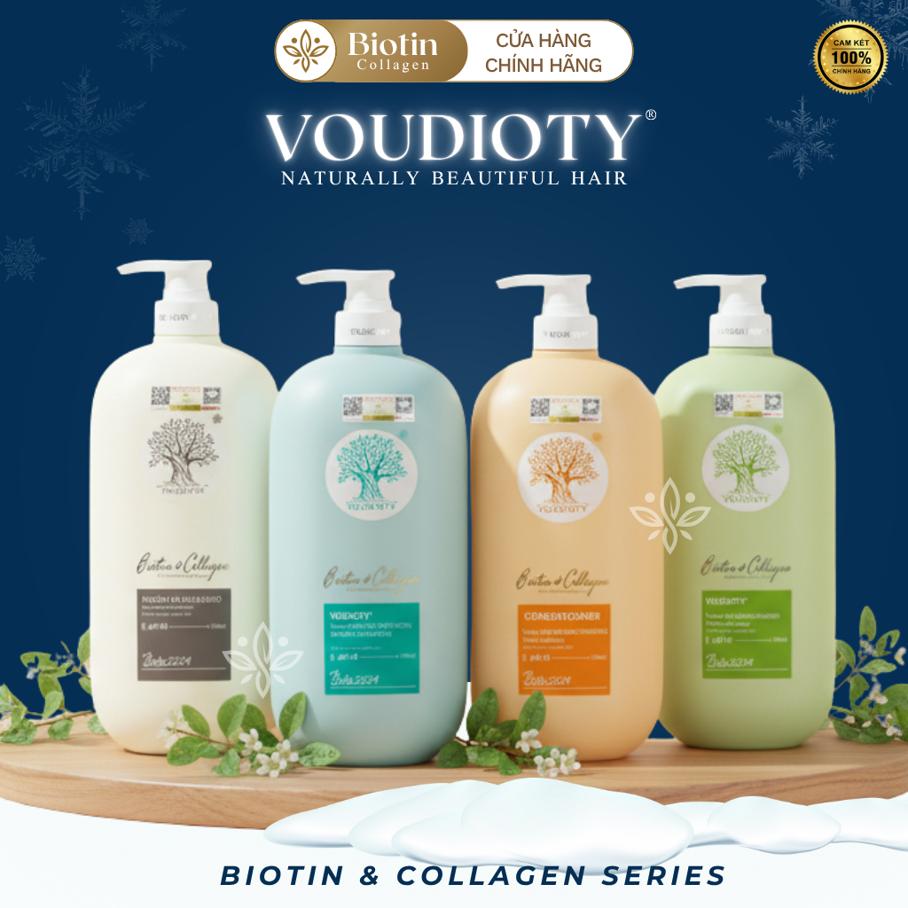 Cặp Dầu Gội Xả Biotin Collagen 500ml-1000ml Giảm Rụng Tóc, Ngăn Gàu, Kiềm Dầu, Phục Hồi Tóc Khô Xơ, Hư Tổn ( Mẫu Mới )