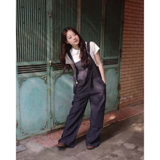 🌼 Joella: ✨ Somi Overall - Quần yếm nữ dáng suông rộng màu đen vải mềm nhẹ dễ phối đồ ✨ 
