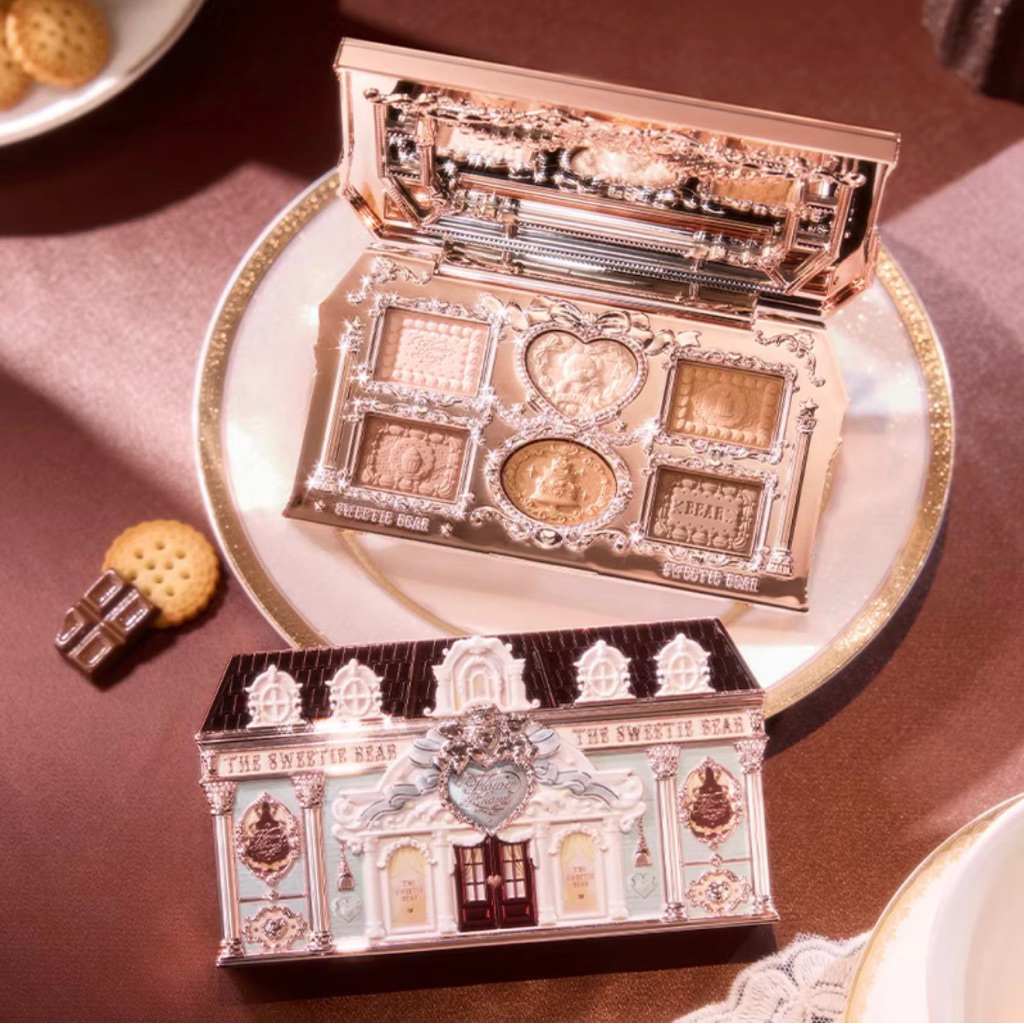 Flower Knows The Sweetie Bear Collection Bảng trang điểm 6 màu 6,5g