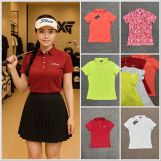  Áo thể thao nữ chơi Golf Tennis pickleball cầu lông chất xịn mềm mịn co giãn thấm hút mồ hôi lên phom xinh 