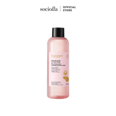 Nước Tẩy Trang Sen Hậu Giang Cocoon Lotus Smoothing Micellar Water