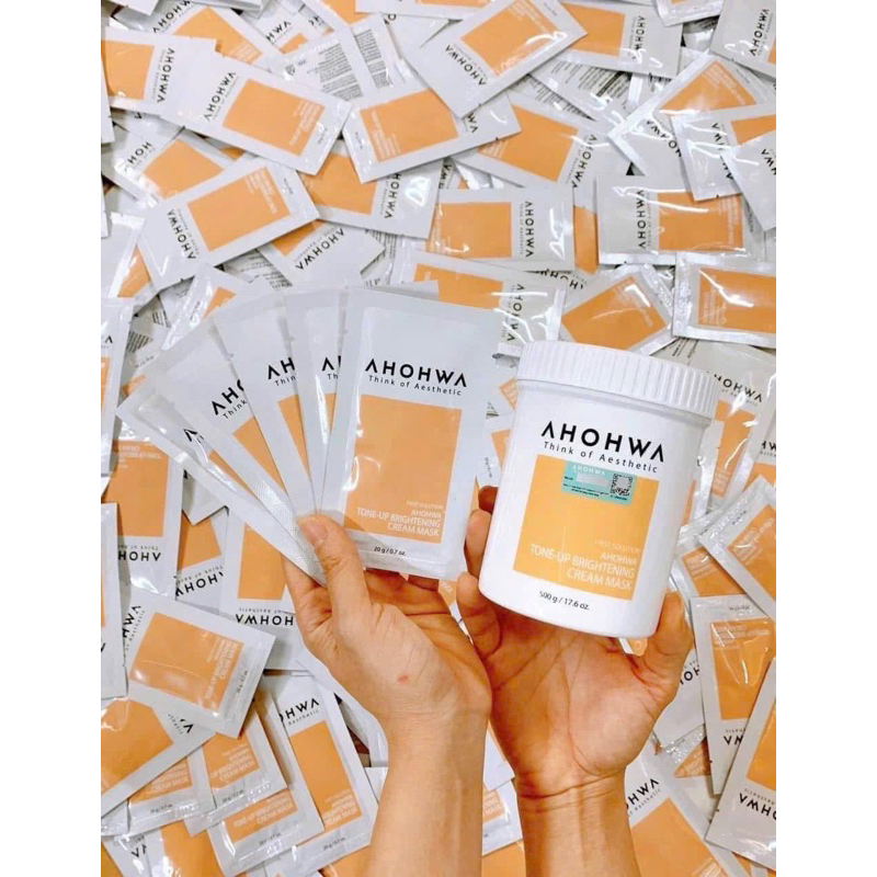 Gói mặt nạ kem ủ trắng AHOHWA gói 20gram
