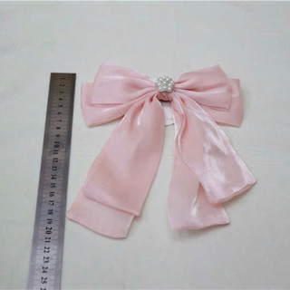 NƠ LỤA ÓNG CỰC ĐẸP SIZE KHOẢNG 18-20cm ( nơ cài áo)