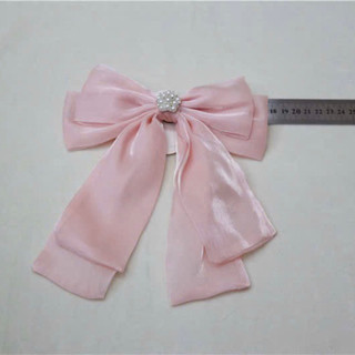 NƠ LỤA ÓNG CỰC ĐẸP SIZE KHOẢNG 18-20cm ( nơ cài áo)