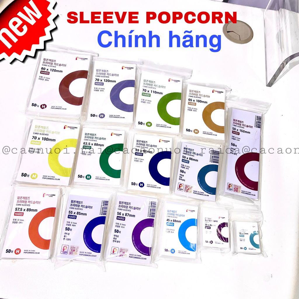 [NGUYÊN BỊCH] SLEEVE POPCORN BỌC CARD BẢO VỆ CARD - Cáo nuôi rái cá