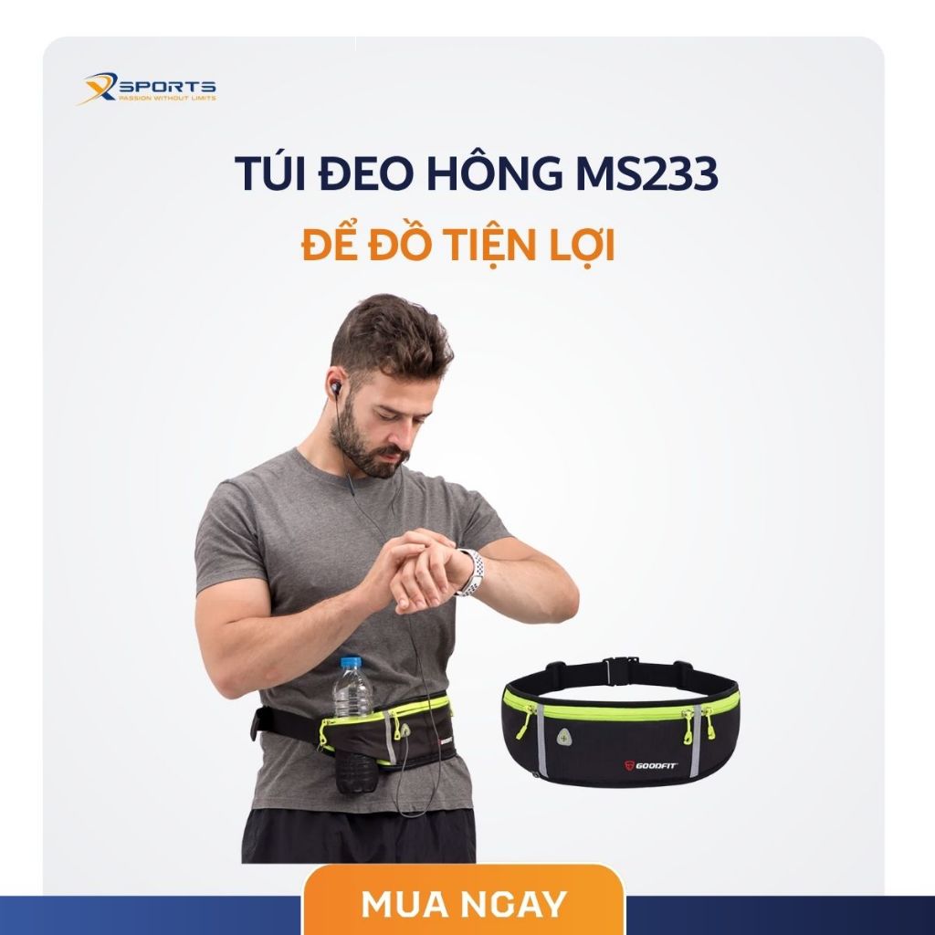XSPORTS - TÚI ĐEO HÔNG, ĐEO BỤNG CHẠY BỘ NAM NỮ GOODFIT - MS233