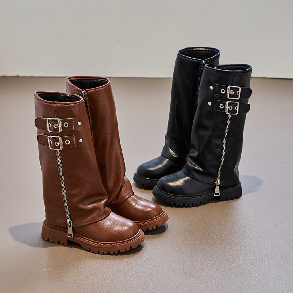 Boot cổ nhún 2 khuy  cho bé gái siêu xinh size 27-37