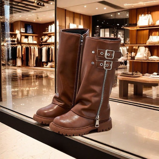 Boot cổ nhún 2 khuy  cho bé gái siêu xinh size 27-37