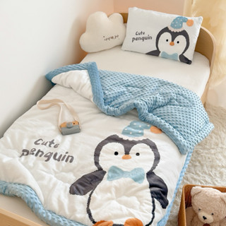  Chăn nhung đậu 5D mùa đông cho bé mềm mịn ấm áp tiện lợi mền nỉ hạt đậu nhung mẫu mới 2025 