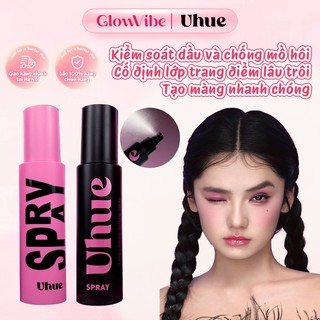 Uhue Xịt khoá nền lâu trôi Kiểm soát dầu Chống mồ hôiT ạo màng nhanh Không trôi lớp trang điểm
