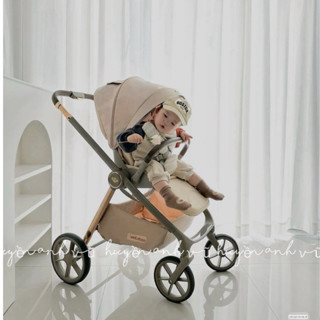    TẶNG KÈM ĐỆM LÓT + TÚI GIỮ ẤM MÙA ĐÔNG CHÍNH HÃNG   XE ĐẨY WEILEBAO PC900 CAO CẤP DÙNG CHO BÉ SƠ SINH - 6 TUỔI 