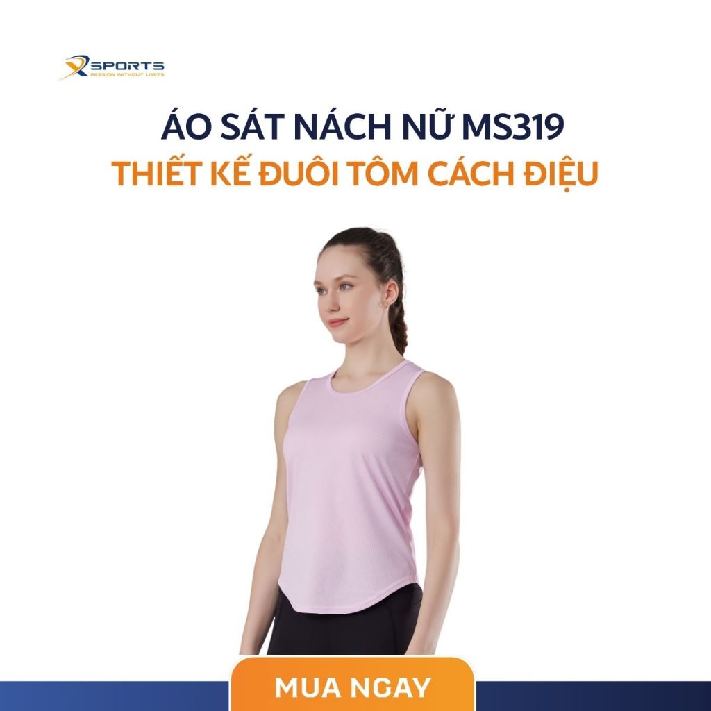 XSPORTS - ÁO SÁT NÁCH CHẠY BỘ ĐUÔI TÔM NỮ - MS319