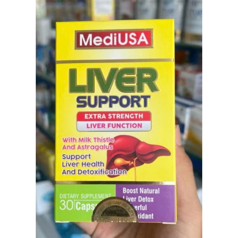 MediUSA Liver Support (  HỘP  30 viên) VIÊN UỐNG HỔ TRỢ GIẢI ĐỘC GAN.TĂNG CƯỜNG CHỨC NĂNG GAN HIỆU Q