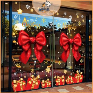  Decal Trang Trí Noel 2026 Dán Cửa Kính Decal Giáng Sinh Tĩnh Điện Không Keo 