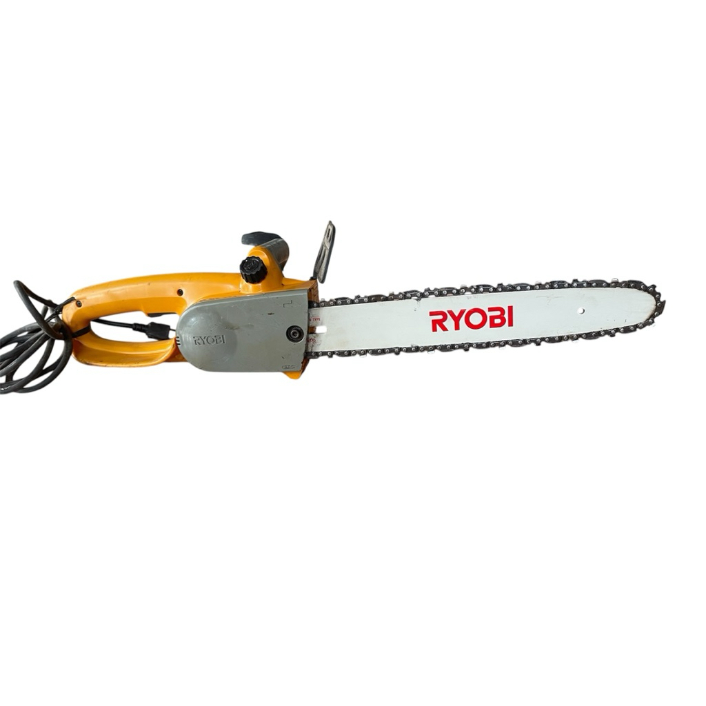 máy cưa xích Ryobi hàng bãi xài điện 100 volt