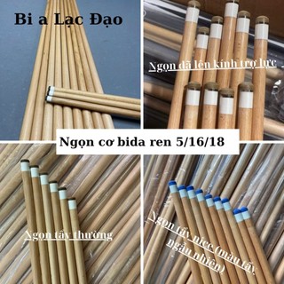  Ngọn gậy Bi A ngọn cơ bida lỗ lip ngọn Việt ren 5 16 18 đầu tẩy nice tẩy thường tẩy kính gỗ già - Bi A Lạc Đạo 