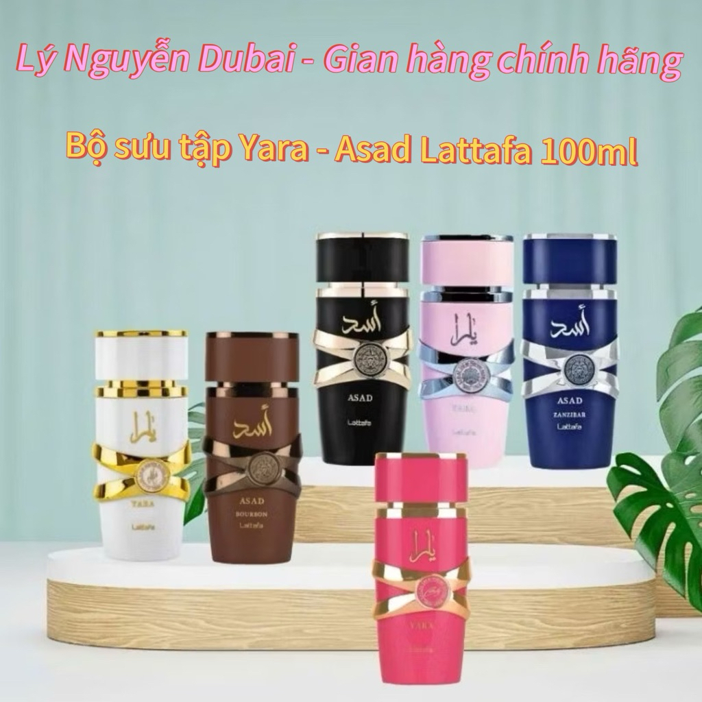 [CHAI FULL 100ML] Nước hoa Dubai nam nữ Asad Zanzibar, Asad Bourbon, Asad đen - Yara Tous, Yara Moi,