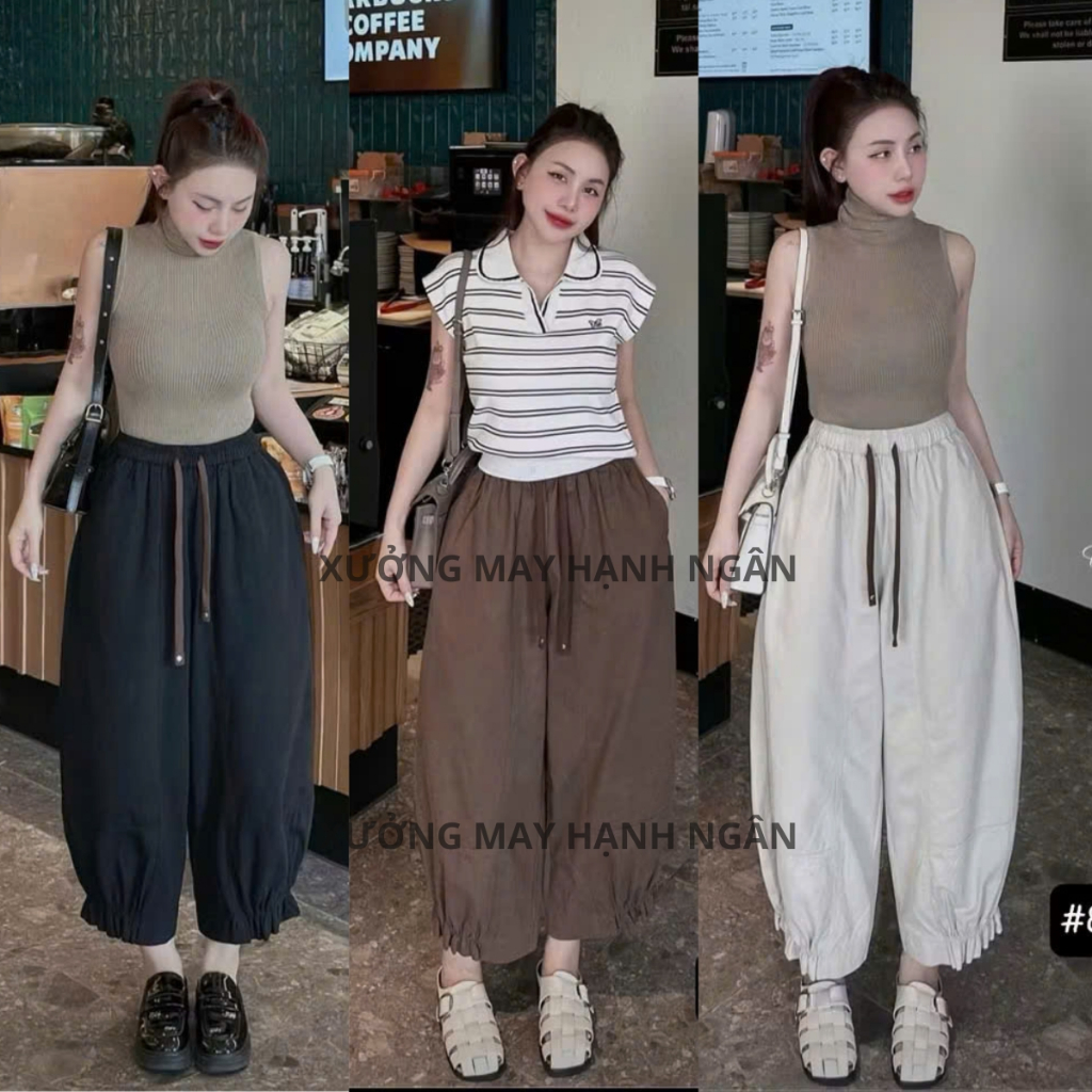 Quần Kaki Bo Gấu Chất Kaki Mềm, Dáng Rộng Dễ Phối Đồ
