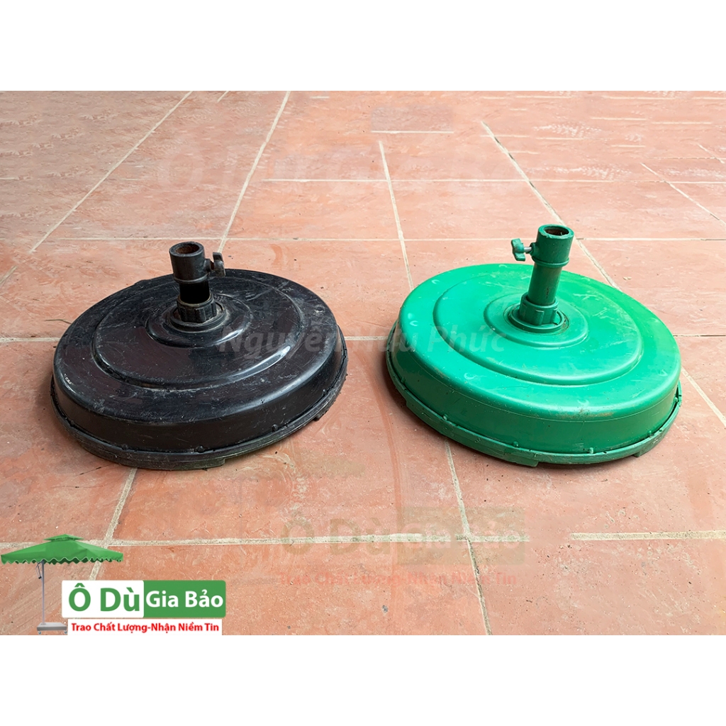 Chân Đế Bê Tông Vỏ Nhựa 22kg Ô Dù Chính Tâm Tròn Và Ô Dù Chính Tâm Vuông(Đã đổ sẵn bê tông)