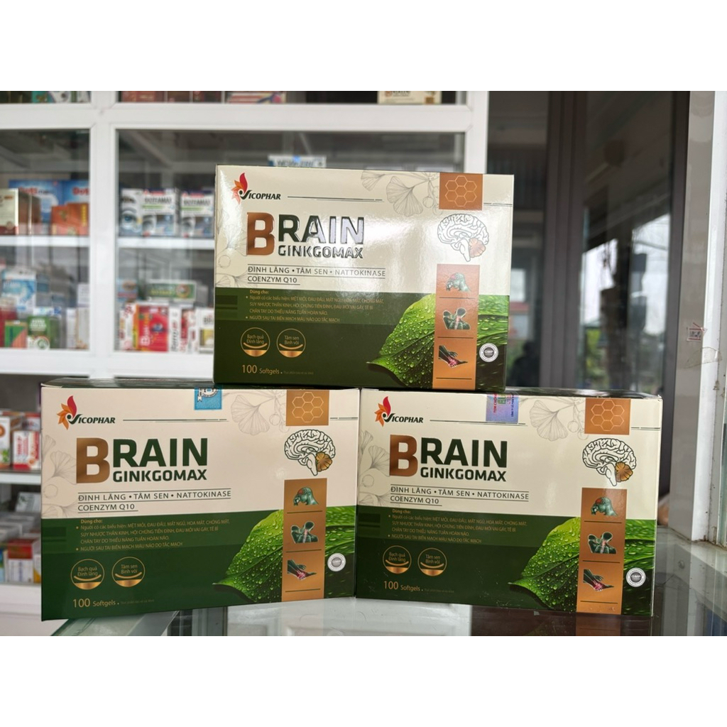 Thực phẩm bảo vệ sức khỏe Brain Ginkgomax – Tăng cường tuần hoàn não, giảm đau đầu, mất ngủ, chóng m