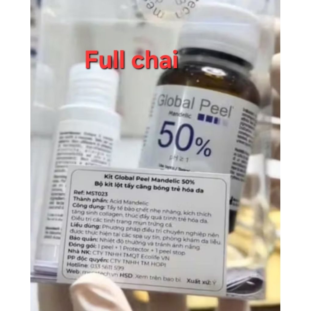 [ Công ty] Peel căng bóng, trẻ hóa da Mesotech Global Peel Mandelic 50%
