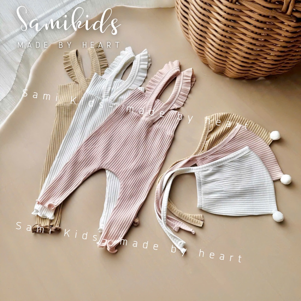 MIMIO.HN SHOP Yếm quần LaLa cover pee cute cho bé gái từ 2-14kg WB186G (from nhỏ)