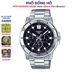 Đồng hồ nam dây kim loại casio anh khuê mtp-vd300d-1eudf