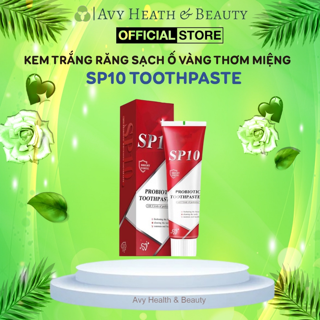 Kem Trắng Răng Thơm Miệng SP10 Toothpaste - Kem SP10 Toothpaste Chăm Sóc Răng Miệng Và Hỗ Trợ Hơi Th